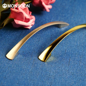 Manija moderna de acero inoxidable <span class=keywords><strong>para</strong></span> muebles dorados, accesorios epoxi, <span class=keywords><strong>para</strong></span> Metal manija de armarios, <span class=keywords><strong>cajones</strong></span>, cocina, Hotel, Material de Zamak - Product Image 2