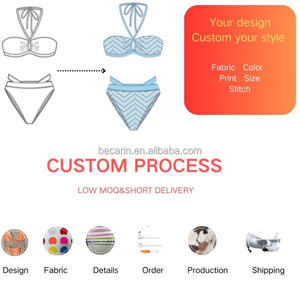 Oem Professionele Custom Hoge Kwaliteit Braziliaanse Bikini Private Label Sexy Zwempak Badkleding Voor Jonge Meisjes Vrouwen Effen Kleur - Product Image 5