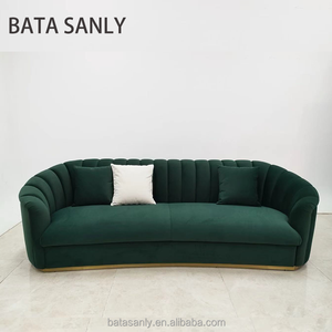 Sofá de lujo de diseño de comedor, muebles de sala de estar, juego de sofá de <span class=keywords><strong>pareja</strong></span> de tela para sala de estar, sofá de salón de Hotel - Product Image 6