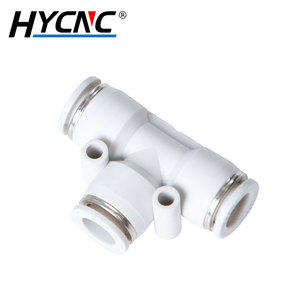 Đầu Nối Nhanh Khí Nén PE Đầu Nối Ống Khí Khớp Chữ T Phụ Kiện Xi Lanh - Product Image 2