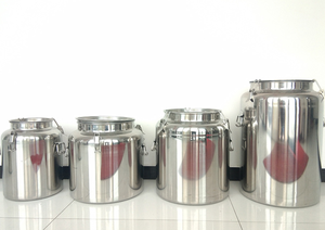 Cubos de Almacenamiento de Acero Inoxidable FSB22 709 de 10-100L Reutilizables para Suministros de Hoteles y Restaurantes - Product Image 1