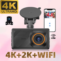 Caméra embarquée 4K avant et arrière, écran IPS 3 pouces, caméra embarquée 4K à 2 canaux, caméras embarquées 4K cachées, caméra embarquée 4K ADAS pour toutes les voitures