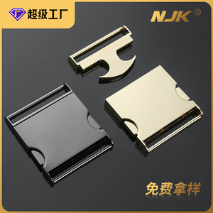 Hebillas de liberación lateral de aleación, color negro, dorado y plateado, duraderas para bolsos y accesorios de ropa Q046-40 - Product Image 5