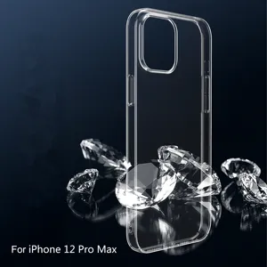 Clearly PC Phone Case for iPhone 13 12 11 Pro Max Clear PC Case Slim Design For Samsung S20 S21 TPU PC Mobile Phone Case