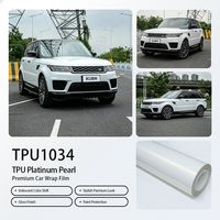 Film de protection de peinture (PPF) TPU blanc nacré brillant, anti-jaunissement, haute qualité, pour enveloppement complet de différentes voitures particulières