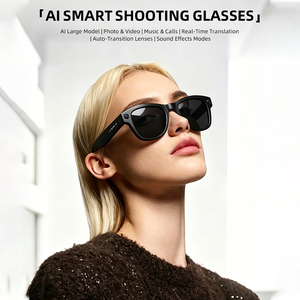 M02X Pro Max AI <b>Smart</b> Glasses 1300W Video Recording Eyewear Real Time Translation Voice Assistant 1400mAh Sunglasses - Product Image 4