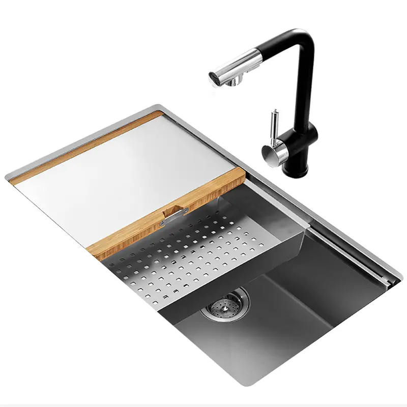 Xiaomi Youpin Kitchen Multi-function Sinks Combination Hand-made Sink 50L Stainless Steel sink with chopping board drain basket