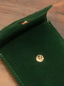 Sac de rangement personnalisé pour bijoux de voyage montre en daim <span class=keywords><strong>Rolx</strong></span> noir vert personnalisé LOGO cadeau de luxe pochettes pour montres Velert - Product Image 5