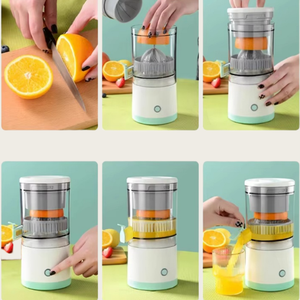Exprimidor Eléctrico Recargable - Exprimidor de Cítricos con USB y Cepillo de Limpieza, Exprimidor Portátil para Naranja, Limón, Pomelo - Product Image 4