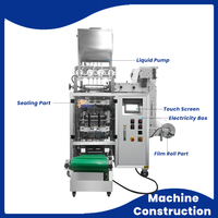 Machine d'emballage multi-voies sachets 9g ketchup,confiture liquide,huile,moutarde,concentré de tomate,sauce barbecue/piquantes