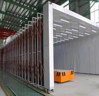 Cabine de peinture mobile télescopique à entraînement électrique, conception à expansion flexible pour les opérations de pulvérisation de moules de grande envergure