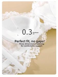 Nuovo Set Bikini Stile Gotico Francese con Reggiseno Halter Sexy Sottile con Coppe Intere Morbide e Ferretto che Fanno Apparire il <span class=keywords><strong>Seno</strong></span> Più Grande - Product Image 4