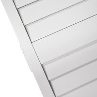 Porte pliante à persiennes intérieures en bois moderne sur mesure 24x80 avec charnières, utilisation hôtelière, construction en MDF, surface finie décorée