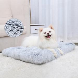 Ultra weiche große Hunde bett Plüsch faser wasch bar Beruhigende luxuriöse Haustier matten betten - Product Image 1
