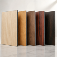 Panneaux muraux décoratifs en métal pour extérieur, en ACP ACM, effet bois, épaisseur 4 mm