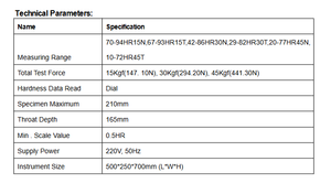 HST-HSRD45 Elektrischer Oberflächenhärteprüfer nach Rockwell für Eisenmetalle, legierten Stahl, Hartmetall und nachbehandelte Metalloberflächen - Product Image 4