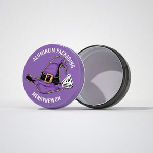 Envase de Aluminio Personalizado de Grado Alimenticio para Gomitas, Recipiente Metálico Reciclable con Tapa de Rosca - Product Image 1