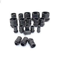 Connecteur rapide flexible en nylon pour conduit ondulé, type droit PG7 pour tube électrique de 10 mm de diamètre extérieur