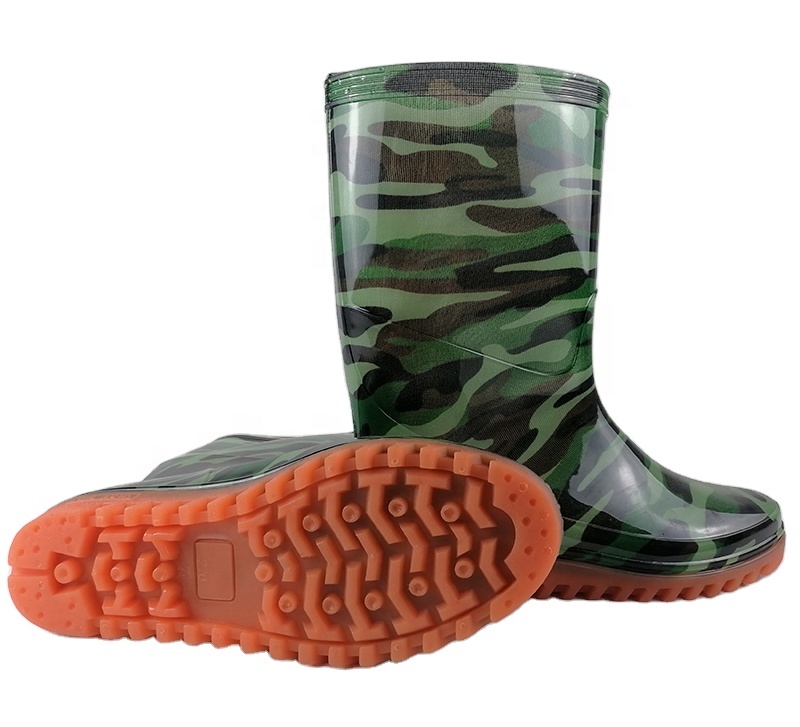 Недорогие Высококачественные Защитные ПВХ резиновые сапоги, водонепроницаемые мужские сапоги