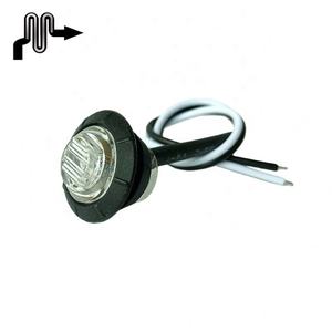 ไฟพ่วงรถบรรทุกไฟเครื่องหมายด้านข้าง Amber LED 12V หรือ 24V ABS มินิรอบแสงลื่นไส้พร้อมหลอดเล็ก - Product Image 4