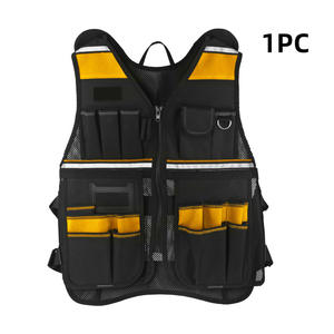 Gilet porte-outils Xi Meng 56cm x 65cm, sac de travail multi-poches pour le rangement d'outils de construction, d'électricien et de charpentier - Product Image 5
