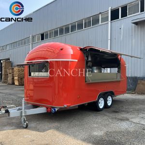 Carrito de Comida Multifuncional de Acero Inoxidable, Carrito de Comida Móvil, Remolque de Comida, Carrito de Venta de Comida, Remolque de Aperitivos - Product Image 2