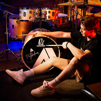 PD Best Selling Professional 5 Piece Jazz Hand Drum Set, Affordable Price, Wholesale for Beginners Drum Set with Throne