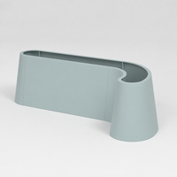 Pot de fleurs irrégulier en fer soudé, grand format, avec revêtement en poudre, personnalisé par YISHANG, pour jardin extérieur