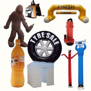 Custom Eco-Friendly <b>Inflatable</b> Tire Advertising Displays with CMYK Color Printing for Outdoor Promotional Use - Product Image 1