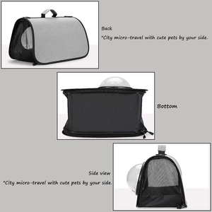 Spacious Ventilated Pet <b>Backpack</b> with Transparent Dome Window for Everyday Use Comfortable Pet Tote - Product Image 6
