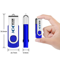 Flashdisk USB 2.0 Custom Logo 32GB, Bahan Logam Zinc Alloy, Pen Drive, Memory Stick 4GB 8GB 16GB 64GB 128GB 256GB, USB Memorias
