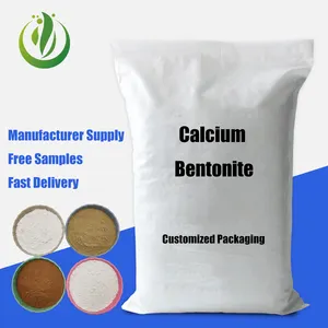 Carbonate De Natural Materia prima Calcio Bentonita Arcilla en polvo Pharma Gránulos de grado alimenticio Agricultura Minería