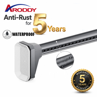 ARODDY 30000 ㎡   Tringle de Douche Réglable en un Clic en Fibre de Carbone, Sans Perçage, 39,4-66,9 Pouces, à Tension Unique