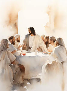 Jésus prêchant l'Évangile, des foules rassemblées et captivées par ses enseignements - Product Image 4