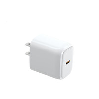 Adaptateur secteur USB-C PD 20W à prise US/UE, chargeur mural rapide Type-C pour iPhone 18 17 16 15 Pro, chargeurs pour Samsung Xiaomi