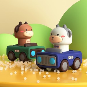 Coche <span class=keywords><strong>de</strong></span> <span class=keywords><strong>juguete</strong></span> <span class=keywords><strong>de</strong></span> dibujos animados transfronterizo, lindo y divertido, con diseño <span class=keywords><strong>de</strong></span> animales, <span class=keywords><strong>de</strong></span> inercia y fricción, para niños - Product Image 2