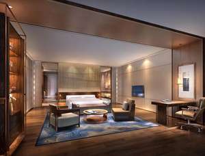 Conjunto de muebles de habitación de hotel de cadena de lujo de 5 estrellas, mobiliario completo hecho a medida para hotel Days Inn Dawn - Product Image 5