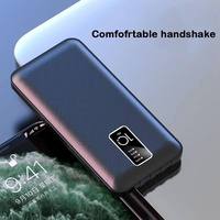 Batteries externes ultra-fines 10000 mAh haute capacité, charge rapide, câble intégré, écran LED, Micro USB, PVC