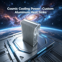 Profil de dissipateur thermique en aluminium extrudé 6061 6063 personnalisé pour système de refroidissement d'éclairage LED industriel haute puissance