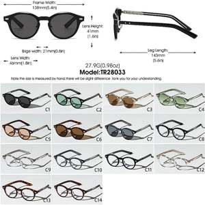 Gafas de Sol Redondas con Logotipo Personalizado, Estilo Punk Retro 2025 para Hombre y Mujer, Lentes Transparentes con Protección UV400, Marco TR90 con Remaches - Product Image 5