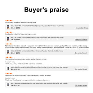 Intertek CE Rohs FCC 최고 성능 멀티 기능 벽 감지기 악기 AC 와이어 금속 스터드 센터 감지기 - Product Image 6