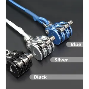 BLUEWING Single Aluminium Alloy Fishing Line Lock Pulley Blue Water Outrigger Halyard Line Lock Pulley