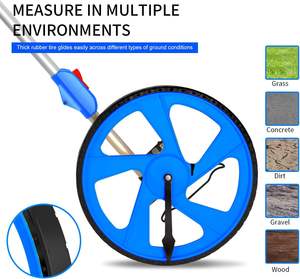 Roue de mesure de 12 pouces Outil à main pliable à 3 sections pour sac à dos pour mesurer diverses routes jusqu'à 10,000 m - Product Image 3