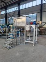 Mélangeur horizontal à double palette pour poudre sèche, adapté aux industries alimentaires et de revêtements