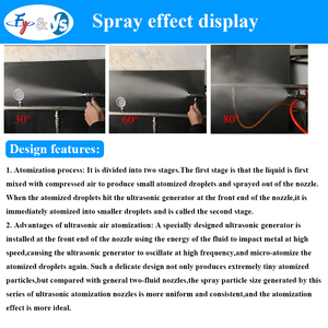 1/4 Chất lượng cao khô sương mù thép không gỉ làm sạch siêu âm phun vòi phun kiểm soát bụi sương mù tốt phun hệ thống đàn áp - Product Image 4