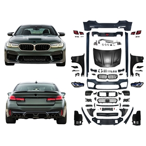 Kit de Carrocería Original de Calidad para <span class=keywords><strong>BMW</strong></span> Serie 5 F10 2011-2017, Actualización al Modelo <span class=keywords><strong>M5CS</strong></span> F90, Capó, Parachoques Trasero, Rejilla, Luces LED - Product Image 1