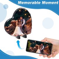 Vente en gros vierge Plaque d'artisanat de sublimation en forme de cœur carré de pierre taille mixte polie ardoise photo de roche d'amour pour ardoise personnalisée