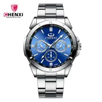 Montre de couple CHENXI 019 Top Nouveau Luxe Or Étanche Amant Horloge Bracelet En Acier Inoxydable Robe Élégante Dame Montre-Bracelet Cadeau