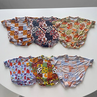 Combinaison bébé fille en bambou extensible ZS à manches courtes, barboteuse bulle pour tout-petit, motif personnalisé, tenue décontractée pour la maison, début d'automne