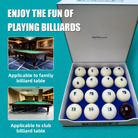 Billes de billard russes en résine phénolique, 16 pièces, qualité tournoi, 68 mm, résistance aux chocs, logo personnalisé, ensemble de billes de billard professionnelles